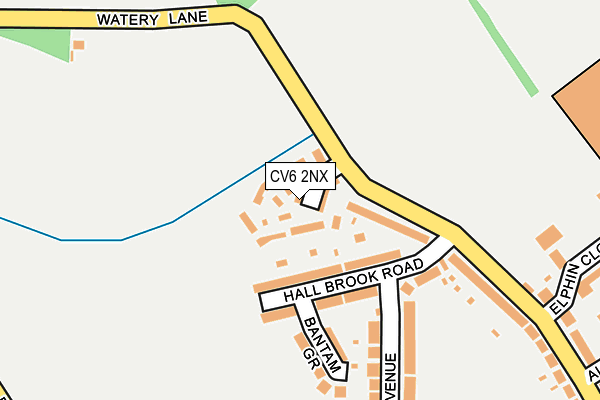 CV6 2NX map - OS OpenMap – Local (Ordnance Survey)