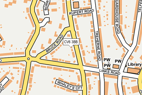 CV6 3BB map - OS OpenMap – Local (Ordnance Survey)