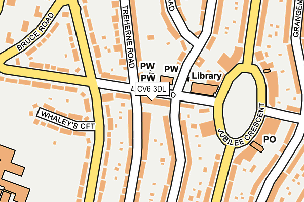 CV6 3DL map - OS OpenMap – Local (Ordnance Survey)