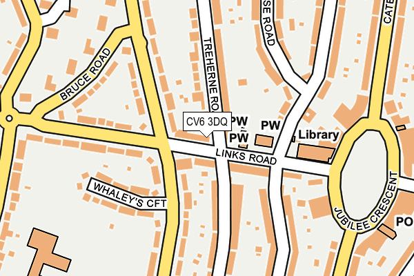 CV6 3DQ map - OS OpenMap – Local (Ordnance Survey)