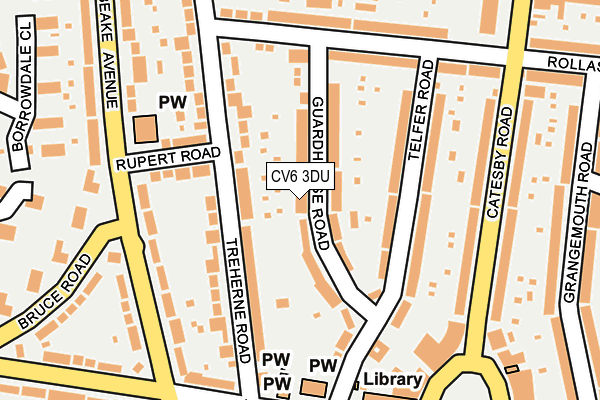 CV6 3DU map - OS OpenMap – Local (Ordnance Survey)