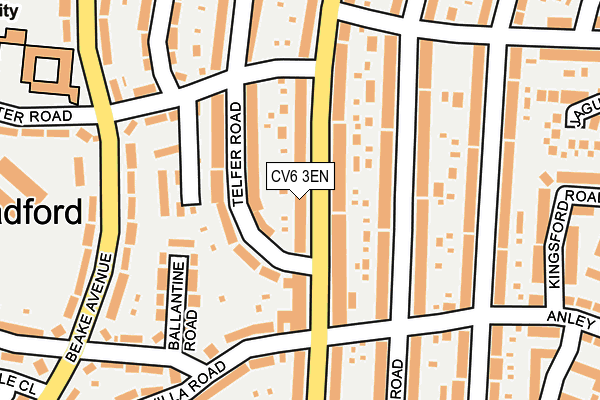 CV6 3EN map - OS OpenMap – Local (Ordnance Survey)