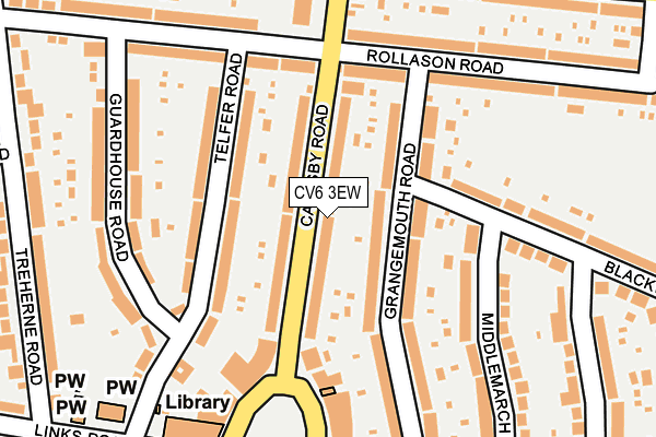 CV6 3EW map - OS OpenMap – Local (Ordnance Survey)