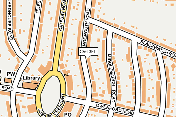CV6 3FL map - OS OpenMap – Local (Ordnance Survey)