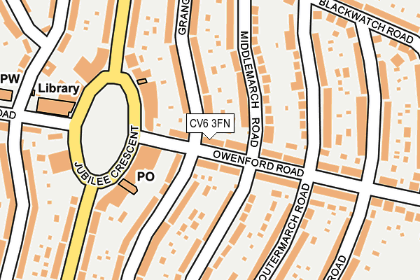CV6 3FN map - OS OpenMap – Local (Ordnance Survey)