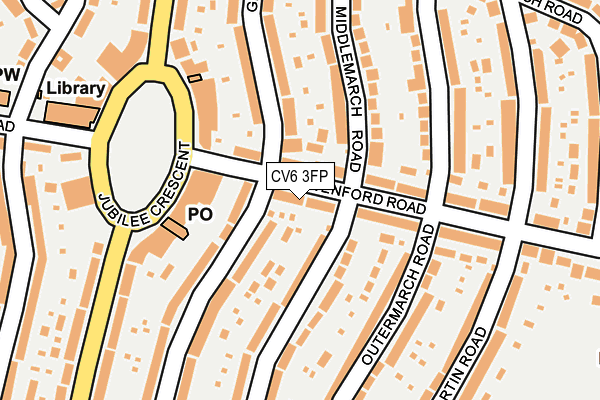 CV6 3FP map - OS OpenMap – Local (Ordnance Survey)