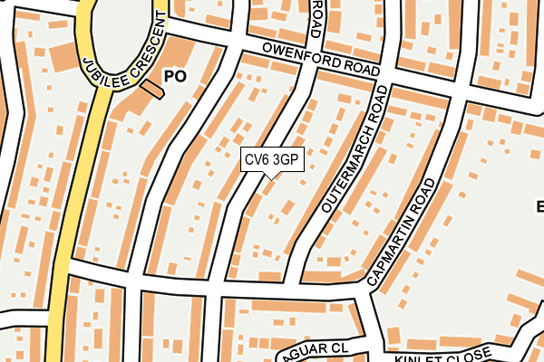 CV6 3GP map - OS OpenMap – Local (Ordnance Survey)