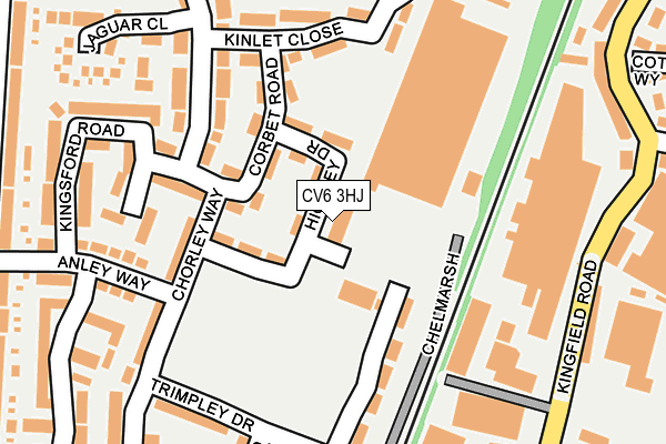 CV6 3HJ map - OS OpenMap – Local (Ordnance Survey)