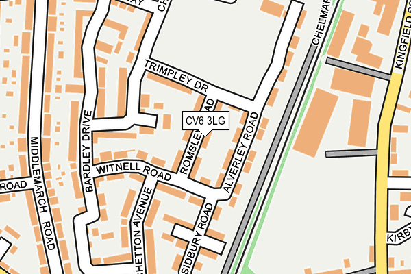 CV6 3LG map - OS OpenMap – Local (Ordnance Survey)