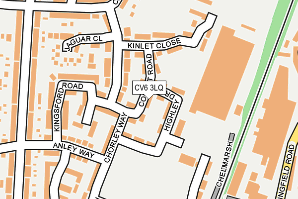 CV6 3LQ map - OS OpenMap – Local (Ordnance Survey)