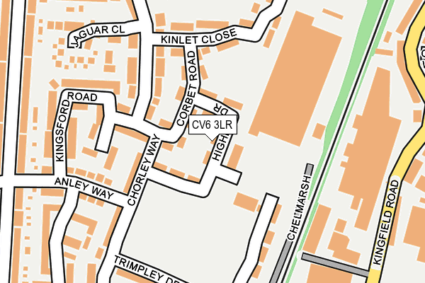 CV6 3LR map - OS OpenMap – Local (Ordnance Survey)