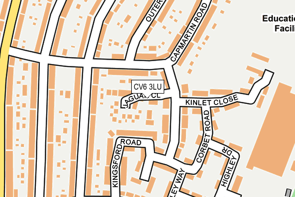 CV6 3LU map - OS OpenMap – Local (Ordnance Survey)