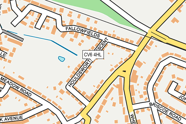 CV6 4HL map - OS OpenMap – Local (Ordnance Survey)