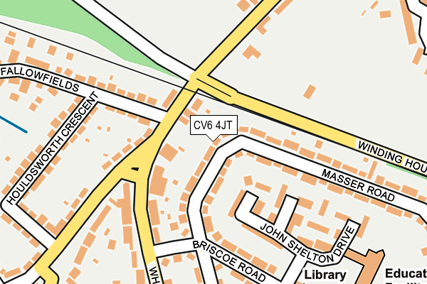 CV6 4JT map - OS OpenMap – Local (Ordnance Survey)