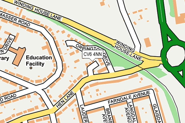 CV6 4NN map - OS OpenMap – Local (Ordnance Survey)