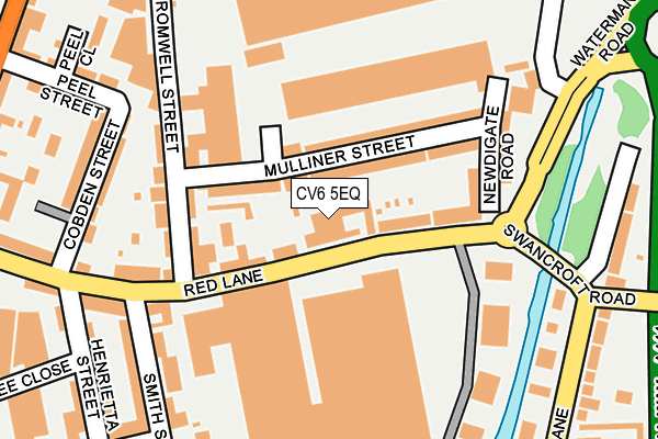 CV6 5EQ map - OS OpenMap – Local (Ordnance Survey)