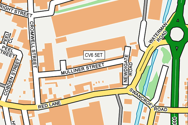 CV6 5ET map - OS OpenMap – Local (Ordnance Survey)