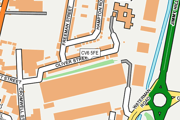 CV6 5FE map - OS OpenMap – Local (Ordnance Survey)