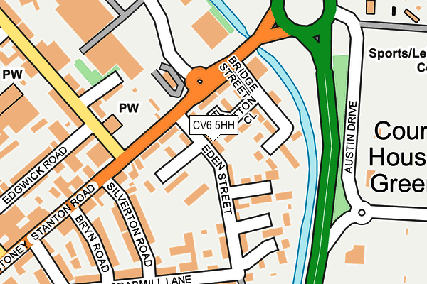 CV6 5HH map - OS OpenMap – Local (Ordnance Survey)
