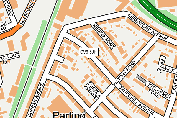 CV6 5JH map - OS OpenMap – Local (Ordnance Survey)