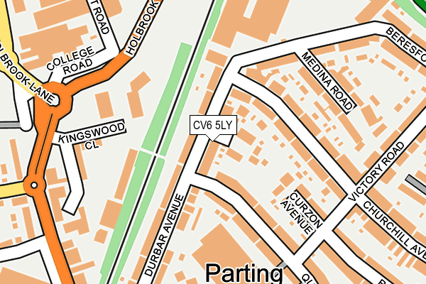 CV6 5LY map - OS OpenMap – Local (Ordnance Survey)