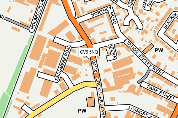 CV6 5NQ map - OS OpenMap – Local (Ordnance Survey)