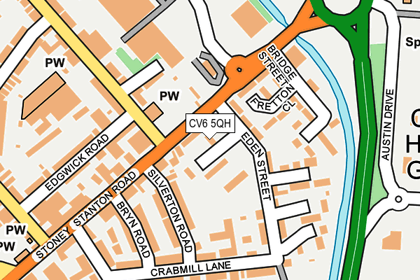 CV6 5QH map - OS OpenMap – Local (Ordnance Survey)