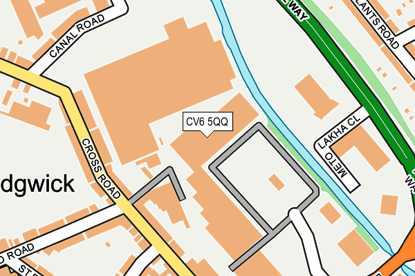 CV6 5QQ map - OS OpenMap – Local (Ordnance Survey)
