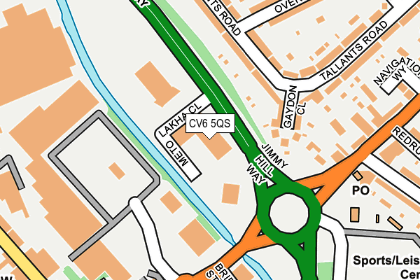 CV6 5QS map - OS OpenMap – Local (Ordnance Survey)