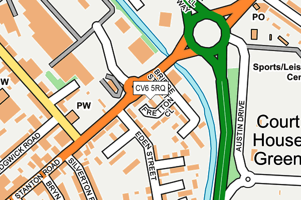 CV6 5RQ map - OS OpenMap – Local (Ordnance Survey)