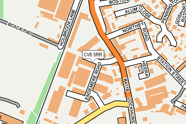 CV6 5RR map - OS OpenMap – Local (Ordnance Survey)