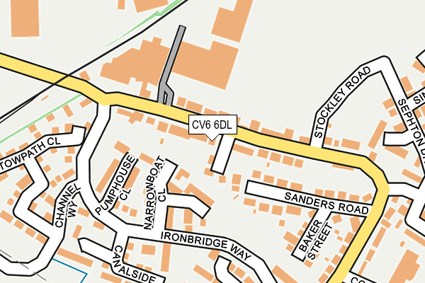 CV6 6DL map - OS OpenMap – Local (Ordnance Survey)