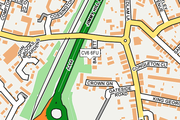 CV6 6FU map - OS OpenMap – Local (Ordnance Survey)