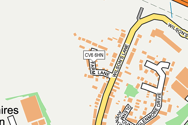 CV6 6HN map - OS OpenMap – Local (Ordnance Survey)