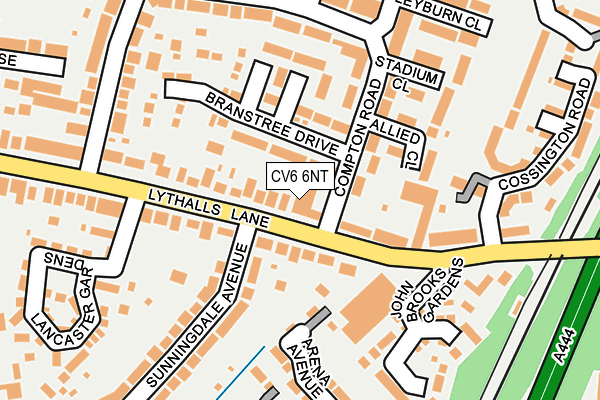 CV6 6NT map - OS OpenMap – Local (Ordnance Survey)