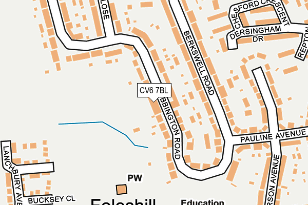 CV6 7BL map - OS OpenMap – Local (Ordnance Survey)