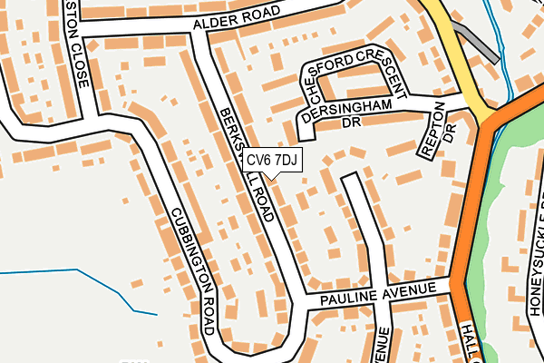 CV6 7DJ map - OS OpenMap – Local (Ordnance Survey)