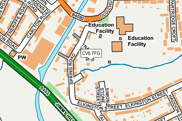 CV6 7FG map - OS OpenMap – Local (Ordnance Survey)