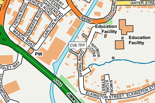 CV6 7FP map - OS OpenMap – Local (Ordnance Survey)