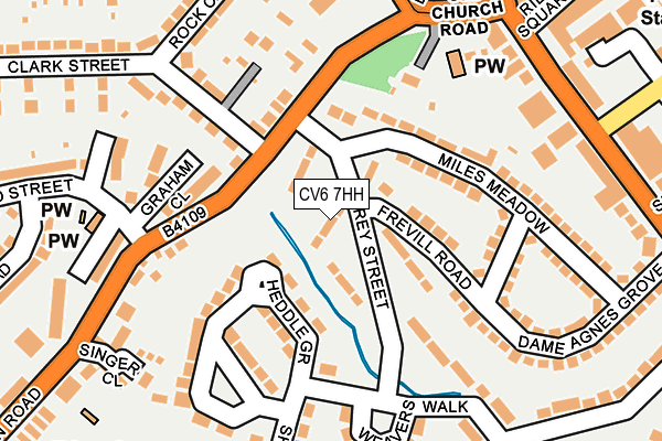 CV6 7HH map - OS OpenMap – Local (Ordnance Survey)