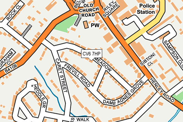 CV6 7HP map - OS OpenMap – Local (Ordnance Survey)