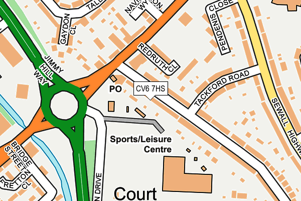 CV6 7HS map - OS OpenMap – Local (Ordnance Survey)