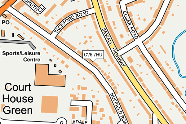 CV6 7HU map - OS OpenMap – Local (Ordnance Survey)