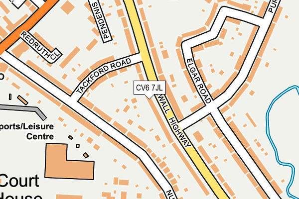 CV6 7JL map - OS OpenMap – Local (Ordnance Survey)