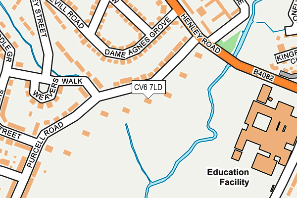 CV6 7LD map - OS OpenMap – Local (Ordnance Survey)