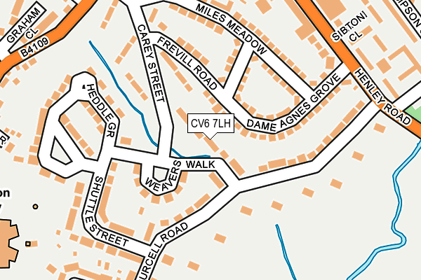 CV6 7LH map - OS OpenMap – Local (Ordnance Survey)