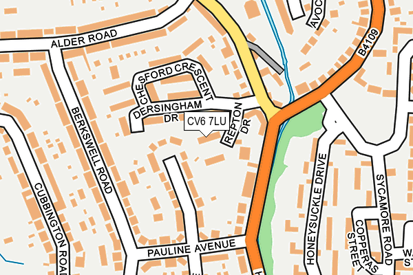 CV6 7LU map - OS OpenMap – Local (Ordnance Survey)