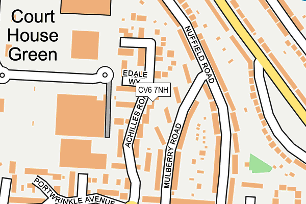 CV6 7NH map - OS OpenMap – Local (Ordnance Survey)