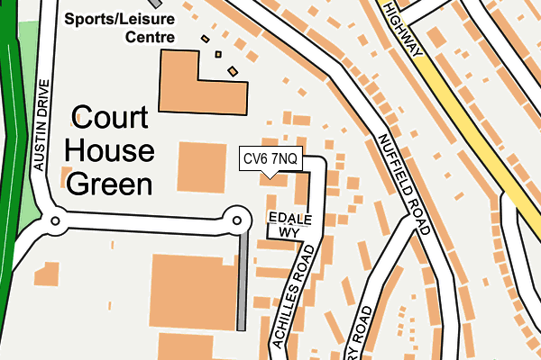 CV6 7NQ map - OS OpenMap – Local (Ordnance Survey)