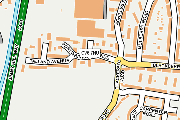 CV6 7NU map - OS OpenMap – Local (Ordnance Survey)